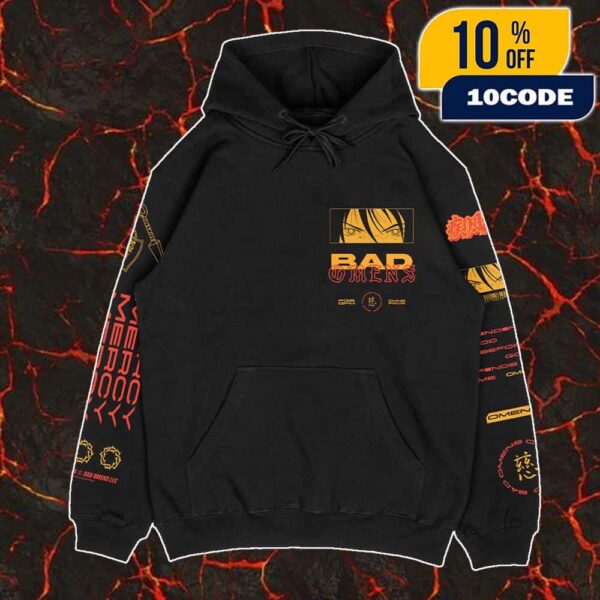 Bad Omens Official Band Merch New Arrivals 2025 Sharingan All Over Print Hoodie