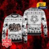 Alice In Chains Ugly Christmas Sweater With Iconic Sun Logo Snowflake Knit Rock Band Holiday Design