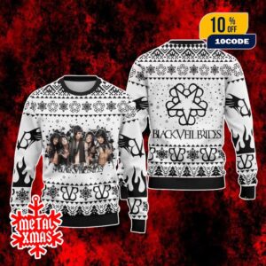 Black Veil Brides Ugly Christmas Sweater Rock Band Holiday Jumper