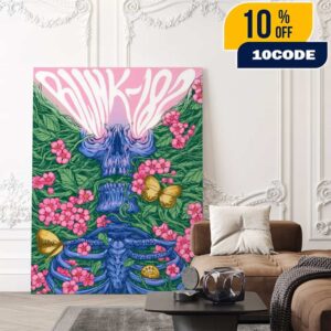 Blink-182 Missionary Impossible 2025 Tour Event Poster Artwork By Carrie South And Crap Panther On September 26 2025 At St Louis Poster Canvas Home Decor