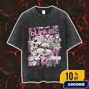 Blink-182 Missionary Impossible 2025 Tour Event Tee Artwork By Kyle Crawford On September 26 2025 At St Louis Vintage Washed Unisex T-Shirt
