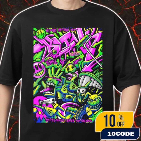 Blink-182 Missionary Impossible 2025 Tour With Alkaline Trio x Beauty School Dropout On September 6 At Bethel Woods Center New York Poster Event Artwork By Maxxer242 Merch Unisex T-Shirt