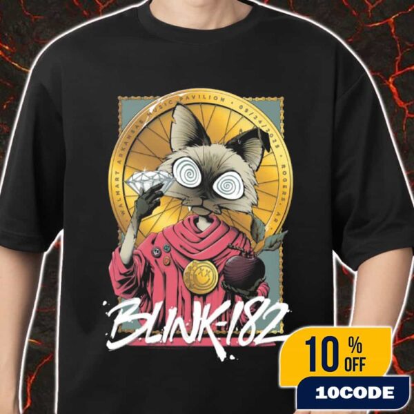 Blink-182 Missionary Impossible 2025 Tour You Are Invited September 24 2025 At Rogers Arkansas Event Poster By Justin Froning Merch Unisex T-Shirt