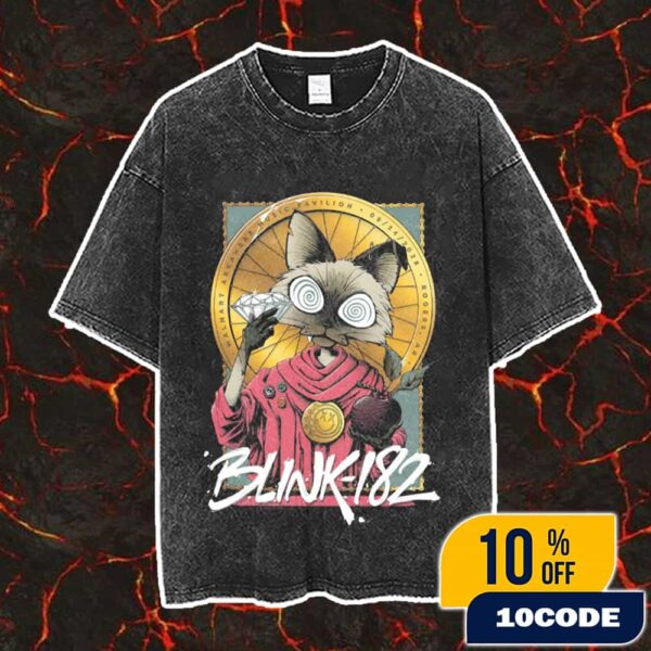 Blink-182 Missionary Impossible 2025 Tour You Are Invited September 24 2025 At Rogers Arkansas Event Poster By Justin Froning Vintage Washed Unisex T-Shirt
