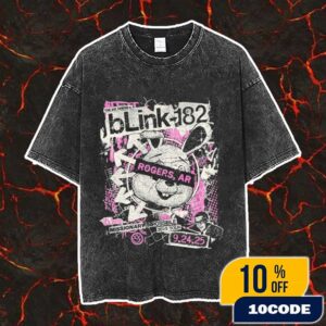 Blink-182 Missionary Impossible 2025 Tour You Are Invited September 24 2025 At Rogers Arkansas Event Tee By Kyle Crawford Vintage Washed Unisex T-Shirt