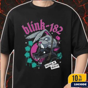 Blink-182 Missionary Impossible Tour 2025 Raleigh North Carolina Merch Tee In RALEIGH NC At Coastal Credit Union Music Park At Walnut Creek On September 3rd 2025 Unisex T-Shirt