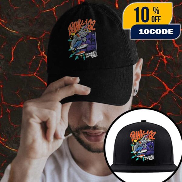 Blink-182 Missionary Impossible Tour Event Tee Artwork By Alex Tillbrook On September 27 2025 At Kansas City MO With Alkaline Trio x End It Hat-Cap-Snapback