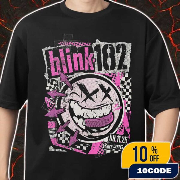 Blink-182 New York Event On September 11 2025 At Darien Lake Amphitheater Darien Center With Alkaline Trio x Drug Church Artwork By Kyle Crawford Darien-uffalo Merch Unisex T-Shirt