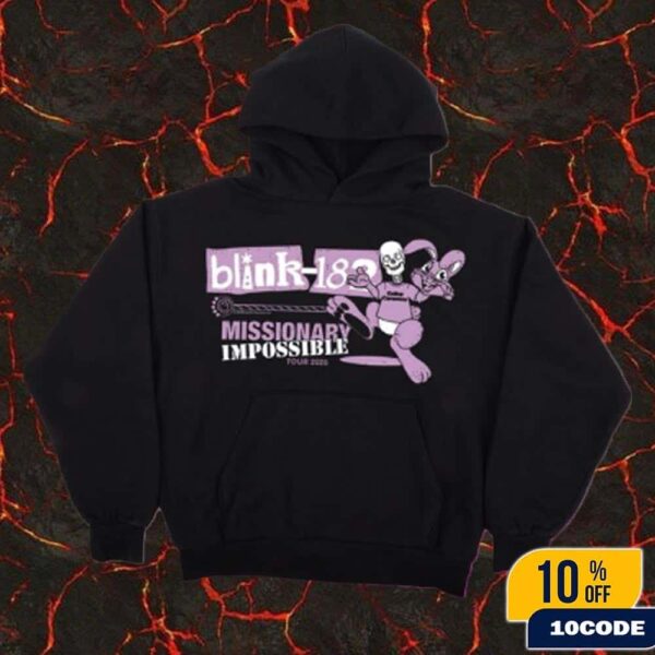 Blink-182 Online Ceramics x Mission Impossible Tour Hoodie Merchandise