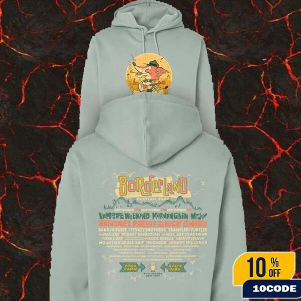 Borderland Festival 2025 In New York Full Line-Up Logo Fox Art Hoodie Merch At Knox Farm State Park East Aurora On September 12 13 14 2025 Classic Two Sides T-Shirt, Hoodie