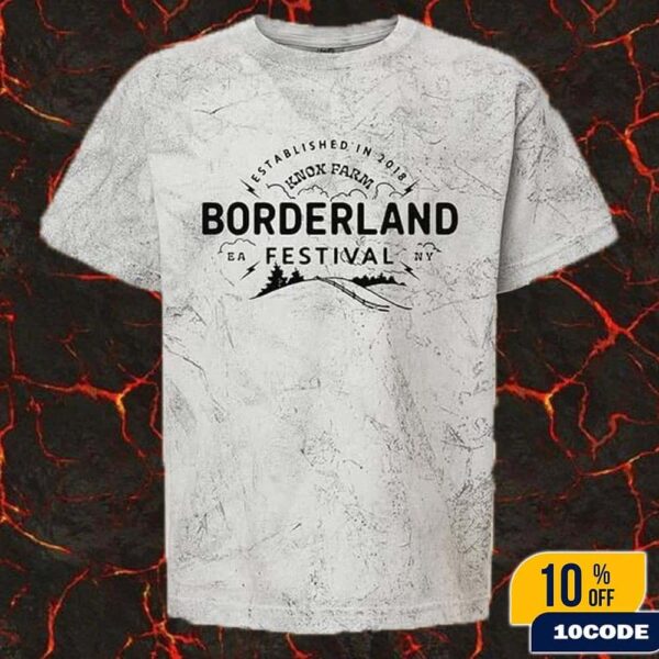 Borderland Festival 2025 In New York Merch At Knox Farm State Park East Aurora On September 12 13 14 2025 Unisex All Over Print T-Shirt