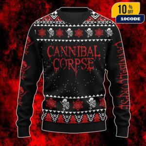 Cannibal Corpse Butchered At Birth Christmas Pattern Best Xmas Gift For Friends Ugly Sweater