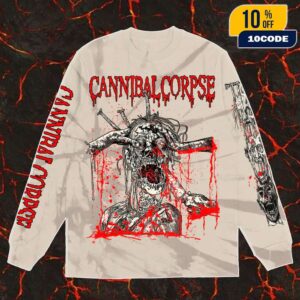 Cannibal Corpse New 2025 Merch Arrivals Stabbing Undead Long Sleeve Marble Dye