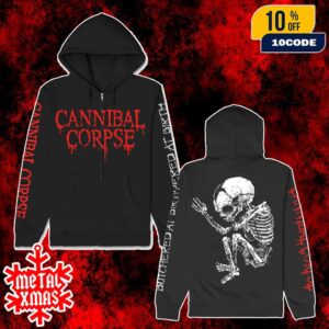 Cannibal Corpse New Merch 2025 Arrivals Butchered At Birth Fetus Zip Up Unisex Hoodie