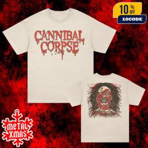 Cannibal Corpse New Merch 2025 Arrivals Logo Face Rot On Cream Version Unisex T-Shirt