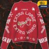 Dropkick Murphys Holiday Crewneck Skull Artwork Snowflake Pattern Christmas Gift Ugly Sweater
