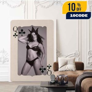 Charli XCX The Queen Of Clubs Pop Magazine Comme des Garçons Crown and Alexander McQueen Bra 2025 Home Decor Poster Canvas
