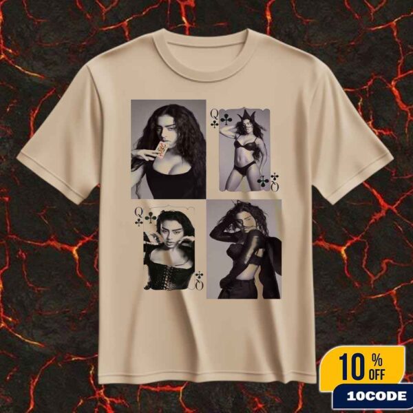 Charli xcx for Pop Magazine 2025 Solta a Carta Full Photos Charli XCX The Queen Of Clubs Bra Classic T-Shirt