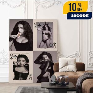 Charli xcx for Pop Magazine 2025 Solta a Carta Full Photos Charli XCX The Queen Of Clubs Bra Home Decor Poster Canvas
