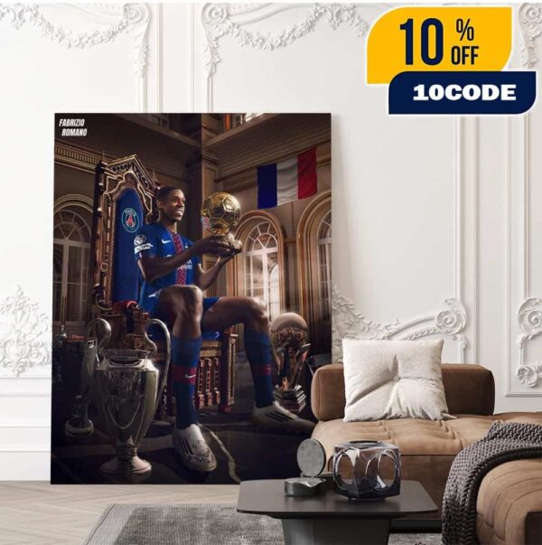 Congrats Ousmane Dembele Win The Ballon d’Or France Football 2025 FIFA Club World Cup Home Decor Poster Canvas