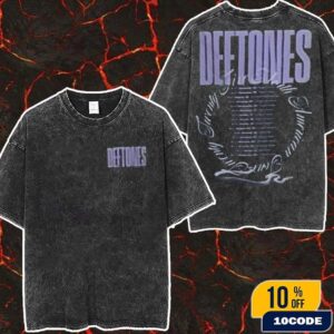 Deftones Private Music North American Tour 2025 Dates List From August To September 2025 Merch Hoodie At Rogers Stadium Wash Two Sides T-Shirt, Hoodie