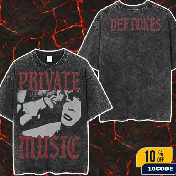 Deftones Toronto Canada 2025 North America Tour Merch Tee Private Music At Rogers Stadium On September 3 And 5 2025 Wash Two Sides T-Shirt
