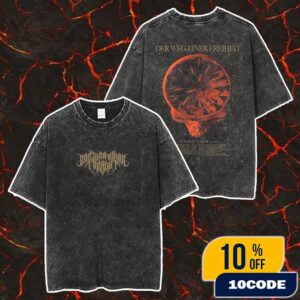 Der Weg Einer Freiheit Innern Tour 2025 Skull Poster Artwork Tour Dates Merch Unisex Two Sided Washed T-Shirt