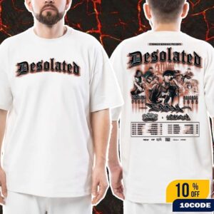 Desolated Finding Peace Release Tour 2025 Europe And UK Dates List On December Classic Two Sides T-Shirt
