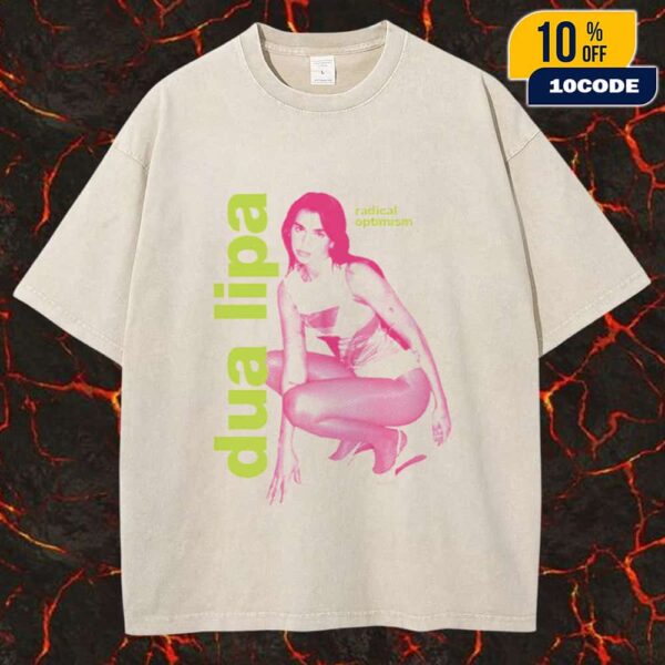 Dua Lipa Radical Optimism Camiseta Illusion Unisex Washed Tee