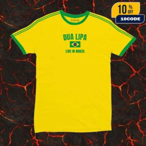 Dua Lipa Radical Optimism Camiseta Live In Brazil 2025 New Arrivals Merch Unisex T-Shirt