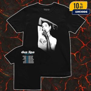 Dua Lipa Radical Optimism Camiseta Tee Tour Dates Backprint Unisex Two Sides T-Shirt
