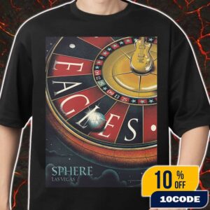 Eagles Live In Concert At Sphere Las Vegas On September 12-13 2025 At MSG Sphere Event Poster Artwork By Dannnprints Studio Merch Unisex T-Shirt