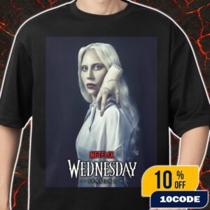 First Look At Lady Gaga In Wednesday Season 2 Merch Unisex T-Shirt