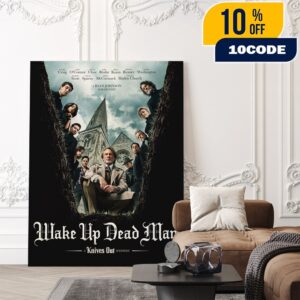 First Poster For Wake Up Dead Man A Knives Out Mystery Movie With Daniel Craig November 26-December 12 2025 Poster Canvas Home Decor