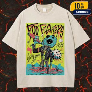 Foo Fighters Surprise Show On September 21 2025 At The Black Cat Washington DC Poster Event Artwork By Stan Draws Unisex Washed Tee