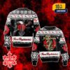 Guns N’ Roses Ugly Sweater Christmas Jumper Holiday Sweater Don’t Cry It’s Xmas Knit Black Red Green Rose Holly Snowflake Pattern For Family Gifts