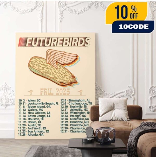Futurebirds Fall 2025 North American Tour Dates On Nov And Dec Home Decor Poster Canvas