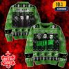 Green Day Rock Band Members Artwork Snowflake Pattern Best Gift For Friends Ugly Sweater