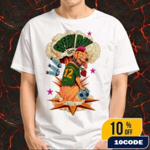 Green Day The Saviors Tour September 12 2025 At Arena Da Baixada Curitiba Brazil Vira-lata Caramelo Artwork Number 12 Poster By Jonas Santos Merchandise Unisex T-Shirt