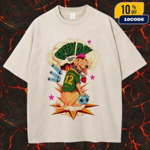 Green Day The Saviors Tour September 12 2025 At Arena Da Baixada Curitiba Brazil Vira-lata Caramelo Artwork Number 12 Poster By Jonas Santos Unisex Washed Tee