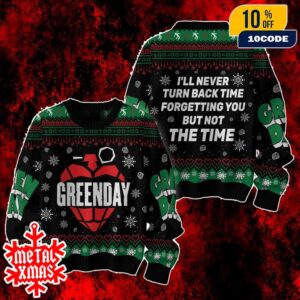 Green Day Whatsername Lyrics Best Gift For Fans Ugly Holiday Christmas Sweater Knit Top