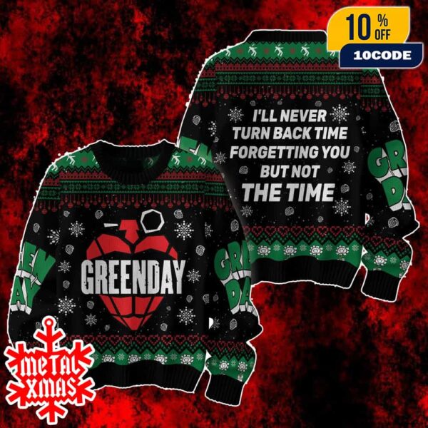 Green Day Whatsername Lyrics Best Gift For Fans Ugly Holiday Christmas Sweater Knit Top