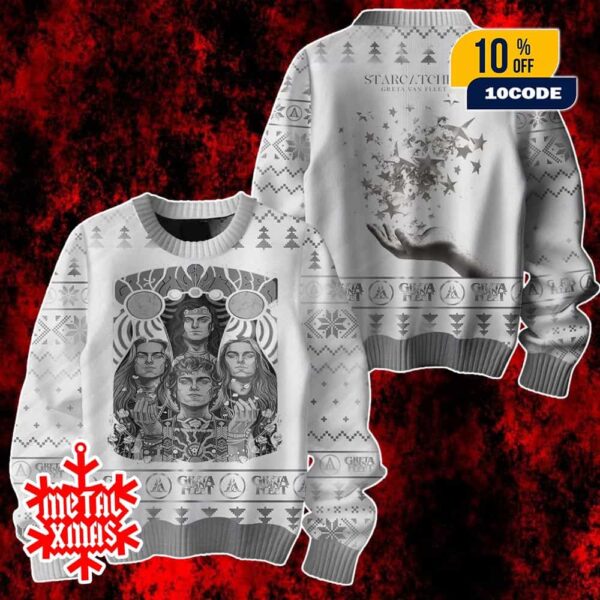 Greta Van Fleet Ugly Christmas Sweater Starcatcher Album Inspired Holiday Knit