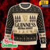 Guinness Extra Stout Ugly Christmas Sweater Beer Lovers Holiday Knit Pullover