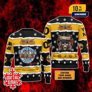 Guns N’ Roses Sweet Child O’ Mine Custom Ugly Christmas Sweater