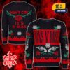Guns N’ Roses Ugly Sweater Christmas Jumper Holiday Sweater Don’t Cry It’s Xmas Knit Black Red Green Rose Holly Snowflake Pattern For Family Gifts