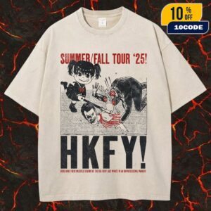 Hong Kong Fuck You Summer Fall Tour 2025 USA Nationwide Tour Poster Unisex Washed Tee