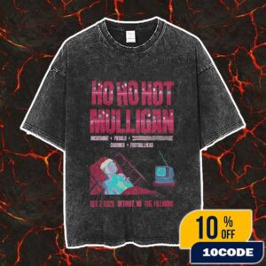 Hot Mulligan Ho Ho Hot Mulligan Event Show Poster At The Fillmore Detroit Michigan December 7 2025 The Sound A Body Makes When It’s Still Tour Second Night Vintage Washed Unisex T-Shirt