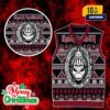 Misfits Ugly Christmas Sweater Vest Punk Rock Skull Knit Holiday Gilet Black Red Gothic Xmas Gile For Men And Women
