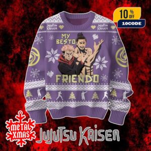 Jujutsu Kaisen My Besto Friendo Ugly Christmas Sweater Anime Fans